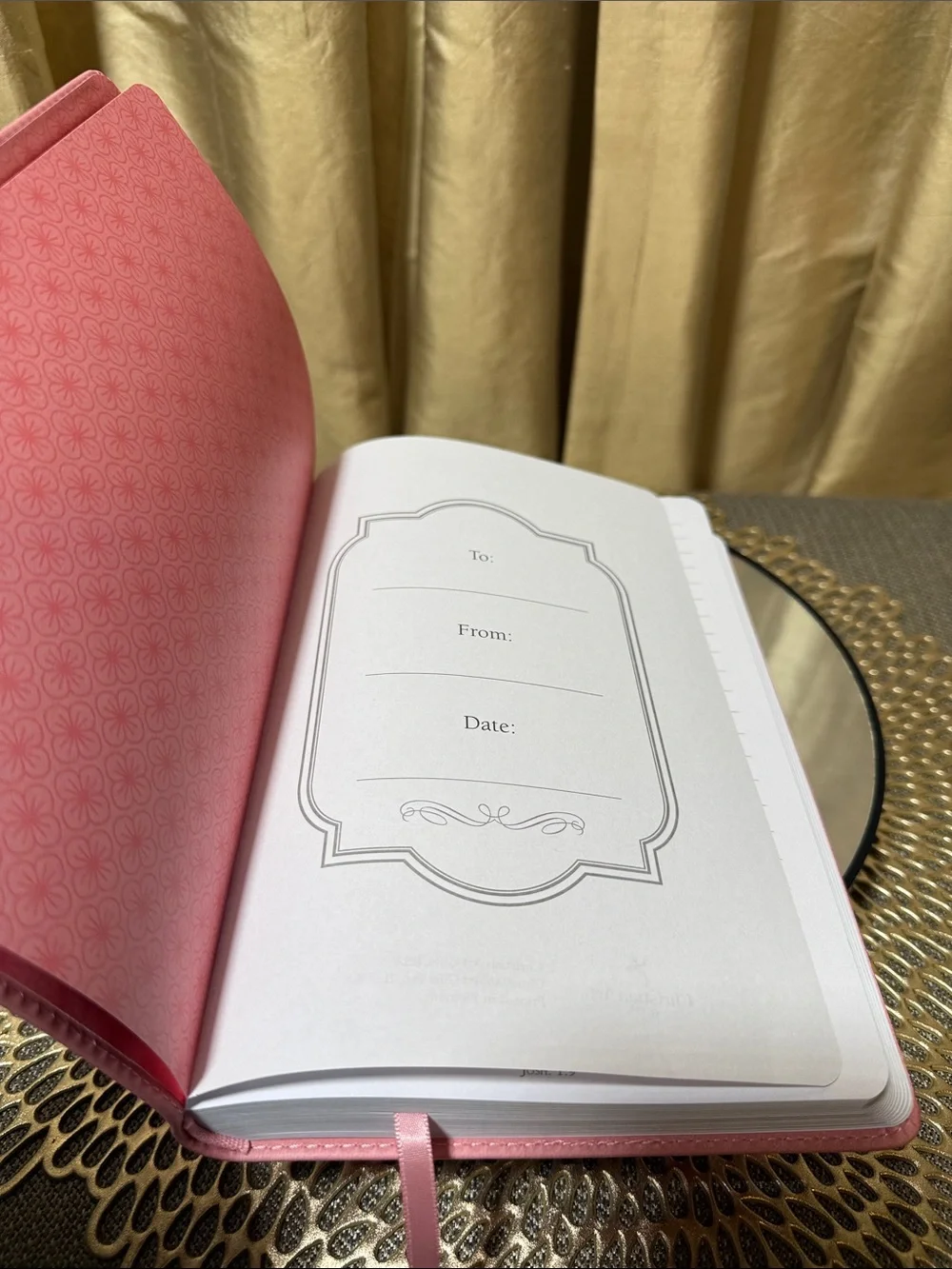 Walk by Faith Pink Leatherette Journal • 8.5 x 6 in • Scripture Pages